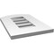 Ekena Millwork Arch Top Surface Mount PVC Gable Vent: Non-Functional, w/ 3-1/2"W x 1"P Standard Frame, 12"W x 16"H GVPAR12X1601SN - alternate 3